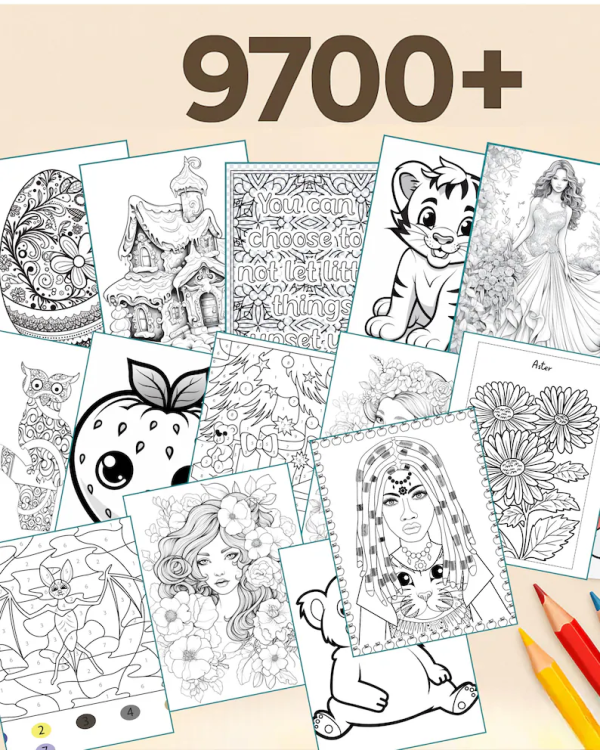 9,700+ Ultimate Kids Coloring & Activity Sheet Collection - Image 2